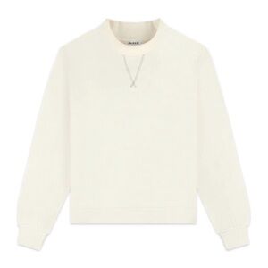 PARKE Classic Mockneck Off white Sweatshirt Oversized S/M